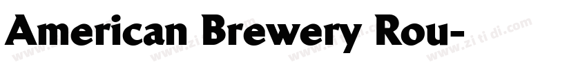 American Brewery Rou字体转换